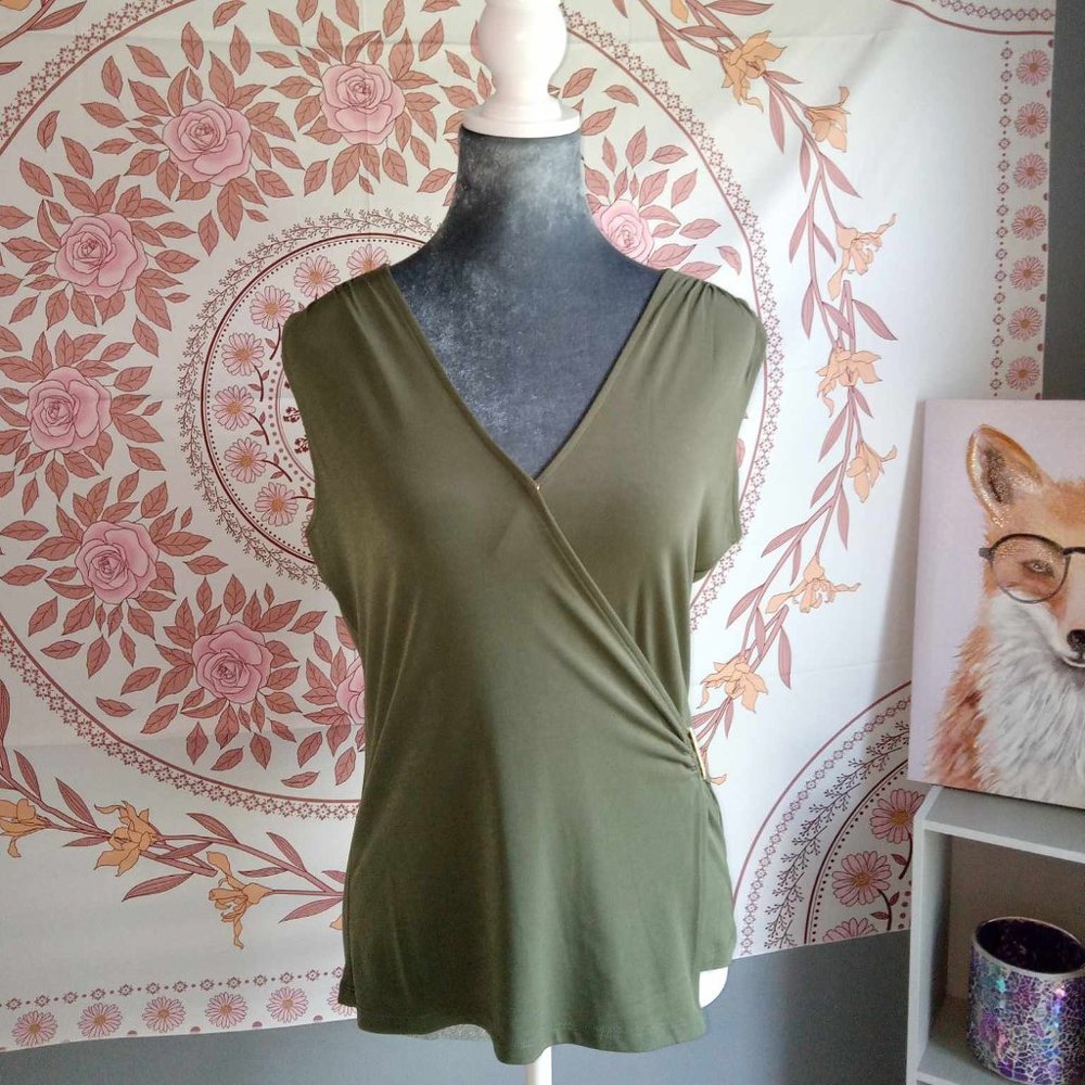 Michael Kors V Neck Sleeveless Blouse